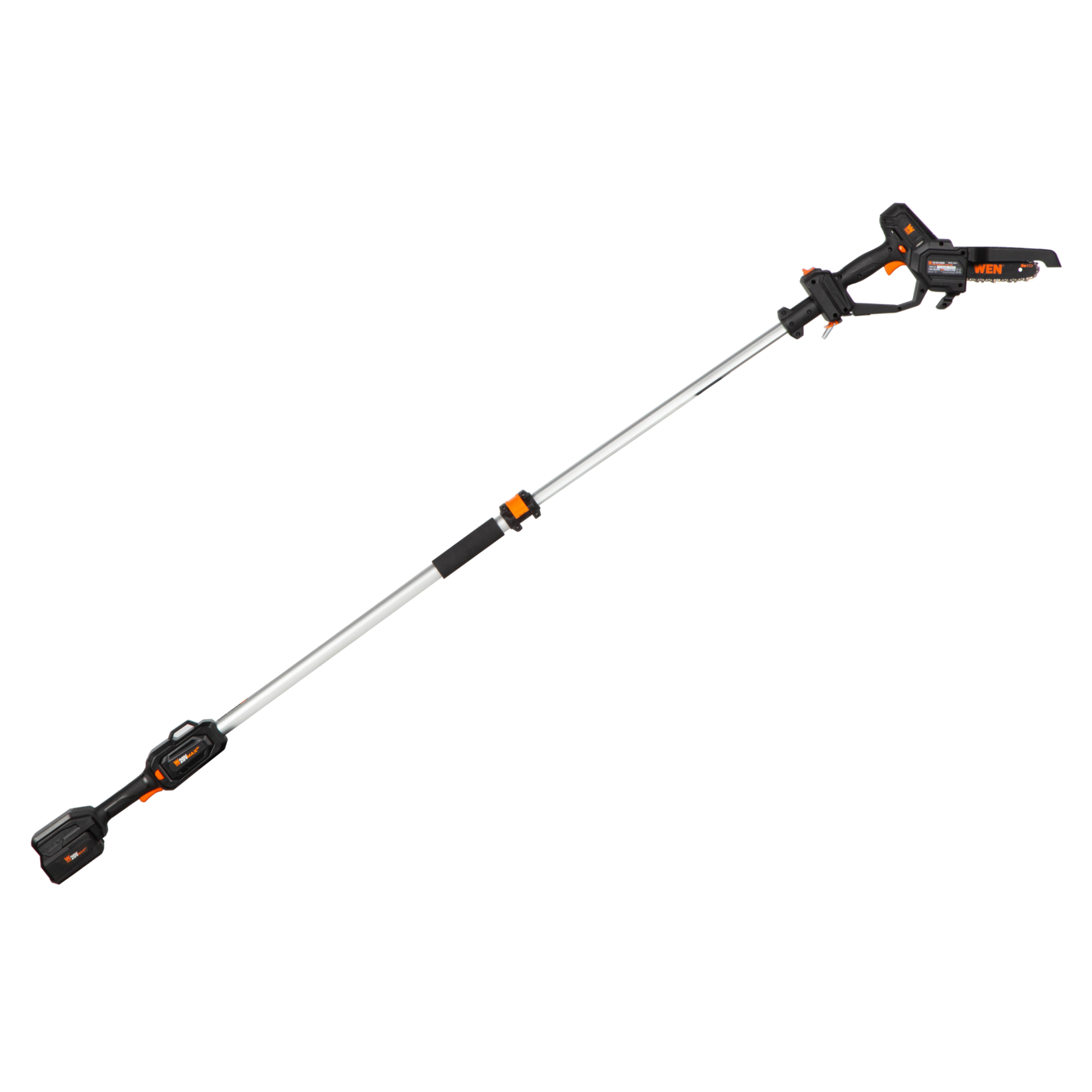 WEN 20V Cordless 2-in-1 Mini Chainsaw and Pole Saw — 6in., 4.0Ah Battery, Model# 20751